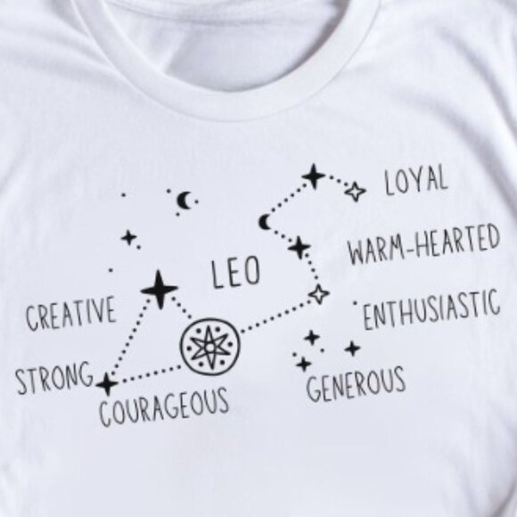 Leo Zodiac Shirt, Zodiac Sign Shirt, Birthday Shirt - Picture 2 of 4